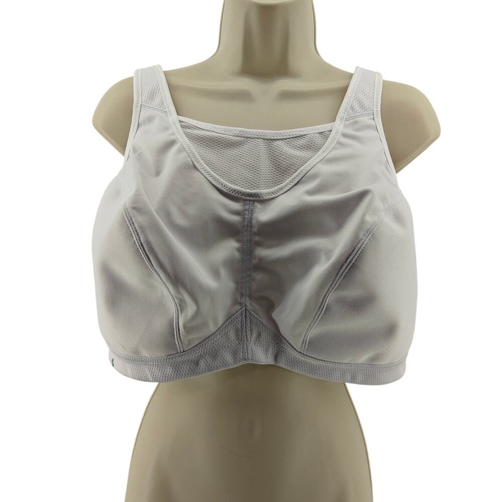 Glamorise No Bounce Cami Wire Free Sports Bra 1066 White 42F